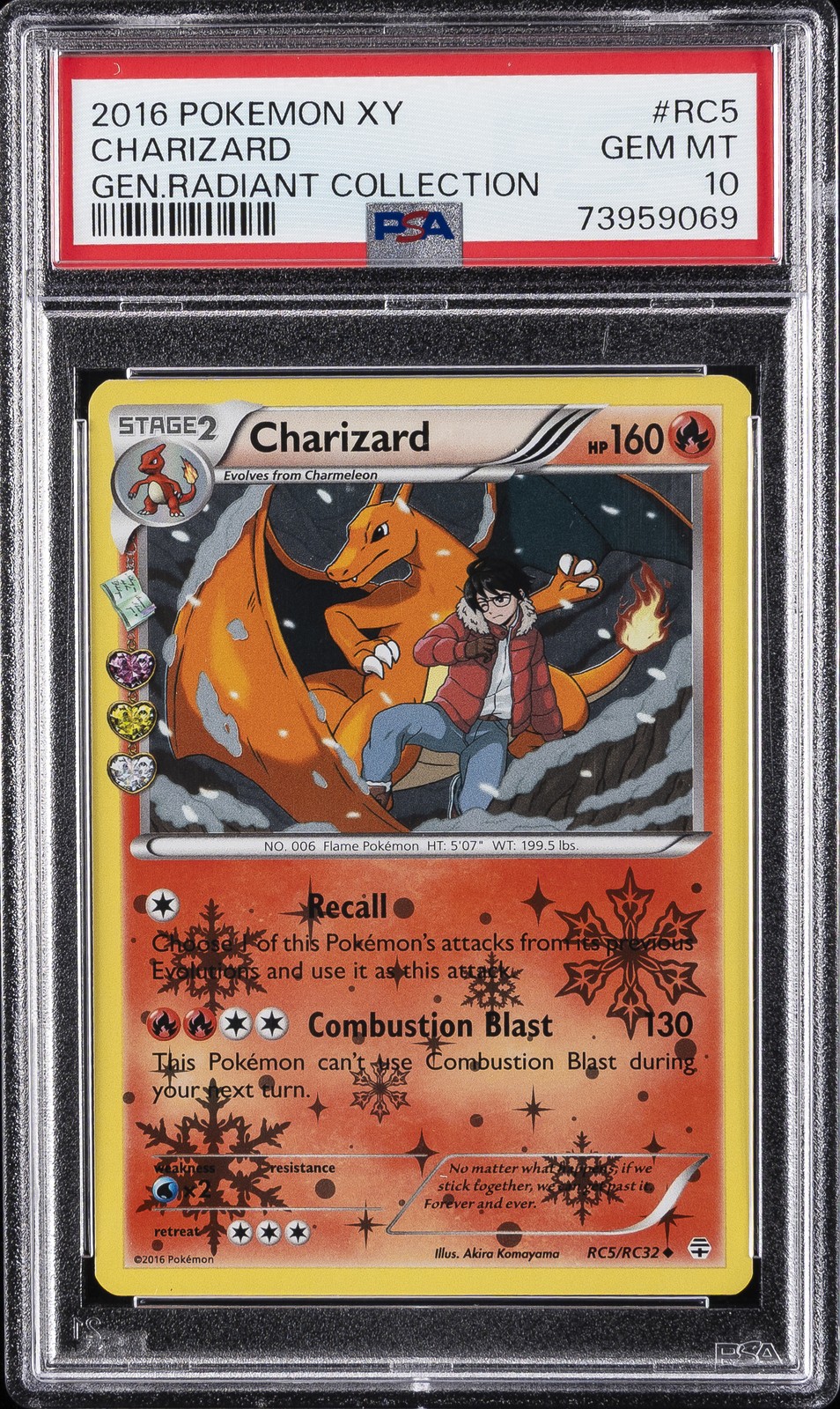 2016 POKEMON XY GENERATIONS RADIANT COLLECTION #RC5 CHARIZARD PSA 10