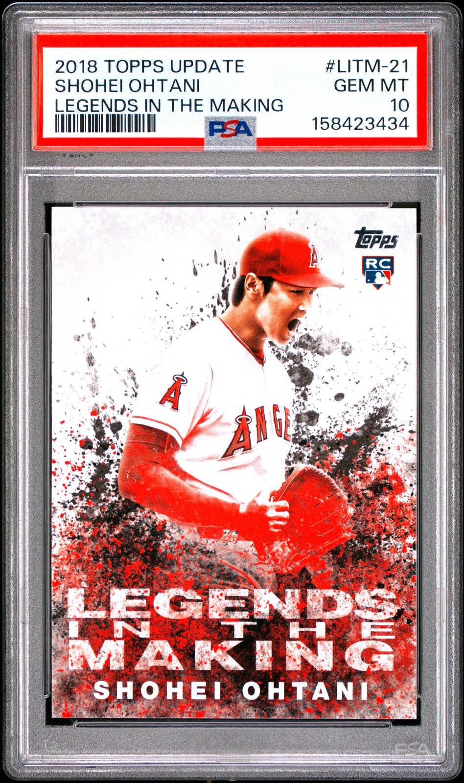 2018 Topps Update Legends In The Making #LITM-21 Shohei Ohtani PSA 10