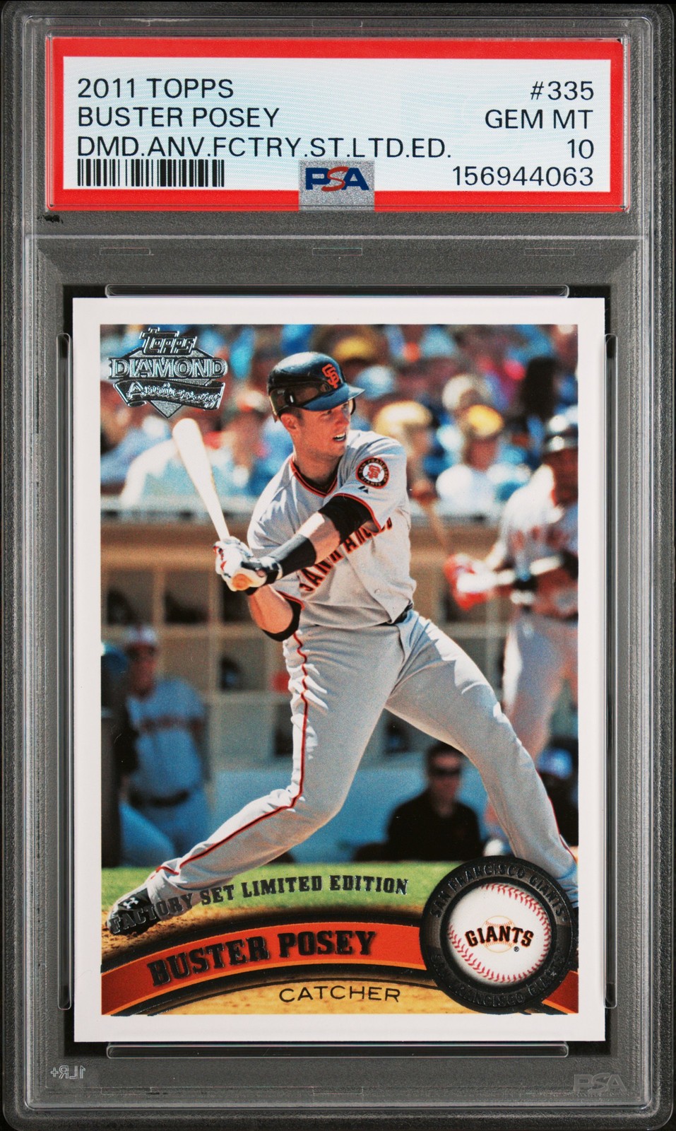 2011 Topps Diamond Anniversary Factory Set Limited Edition Buster Posey PSA 10