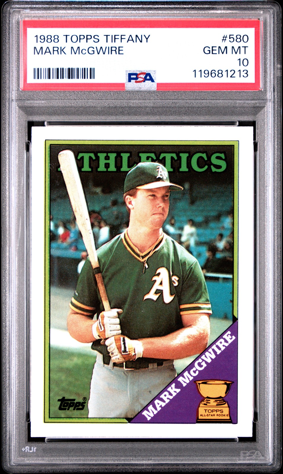 1988 Topps Tiffany #580 Mark Mcgwire PSA 10
