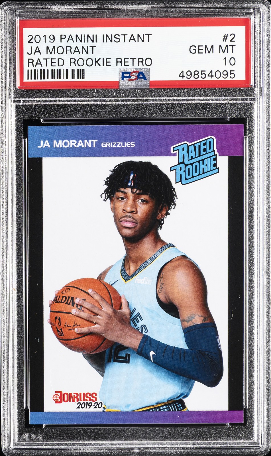 2019 Panini Instant Rr Retro #2 Ja Morant PSA 10