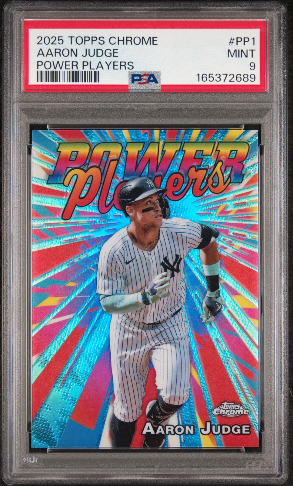 2025 Topps Chrome Power Players #PP1 Aaron Judge PSA 9