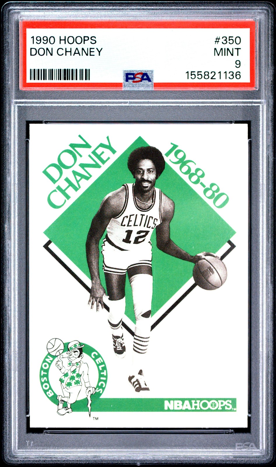 1990 Hoops #350 Don Chaney PSA 9