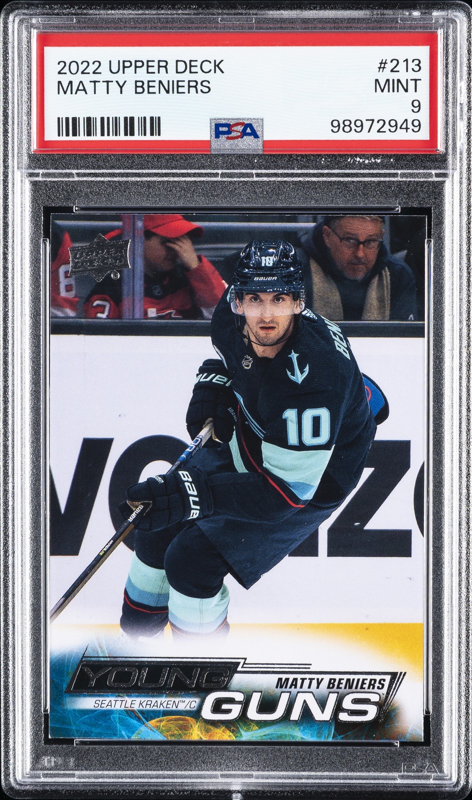 2022 UD #213 Matty Beniers PSA 9