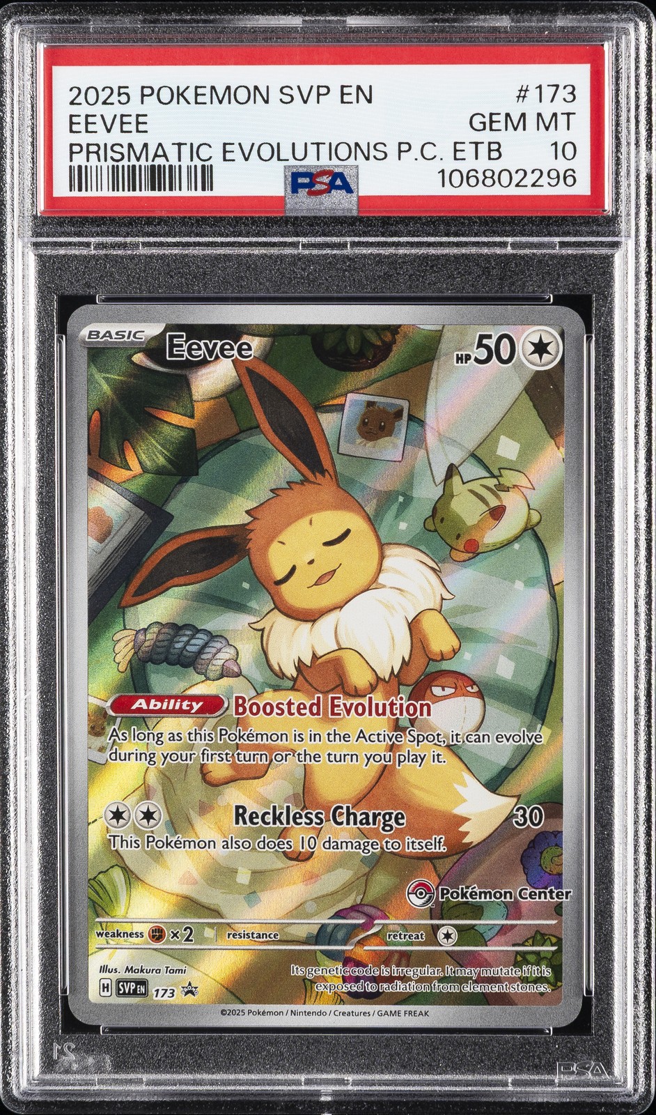 2025 Pokemon Svp En-Sv Black Star Promo #173 Eevee PSA 10