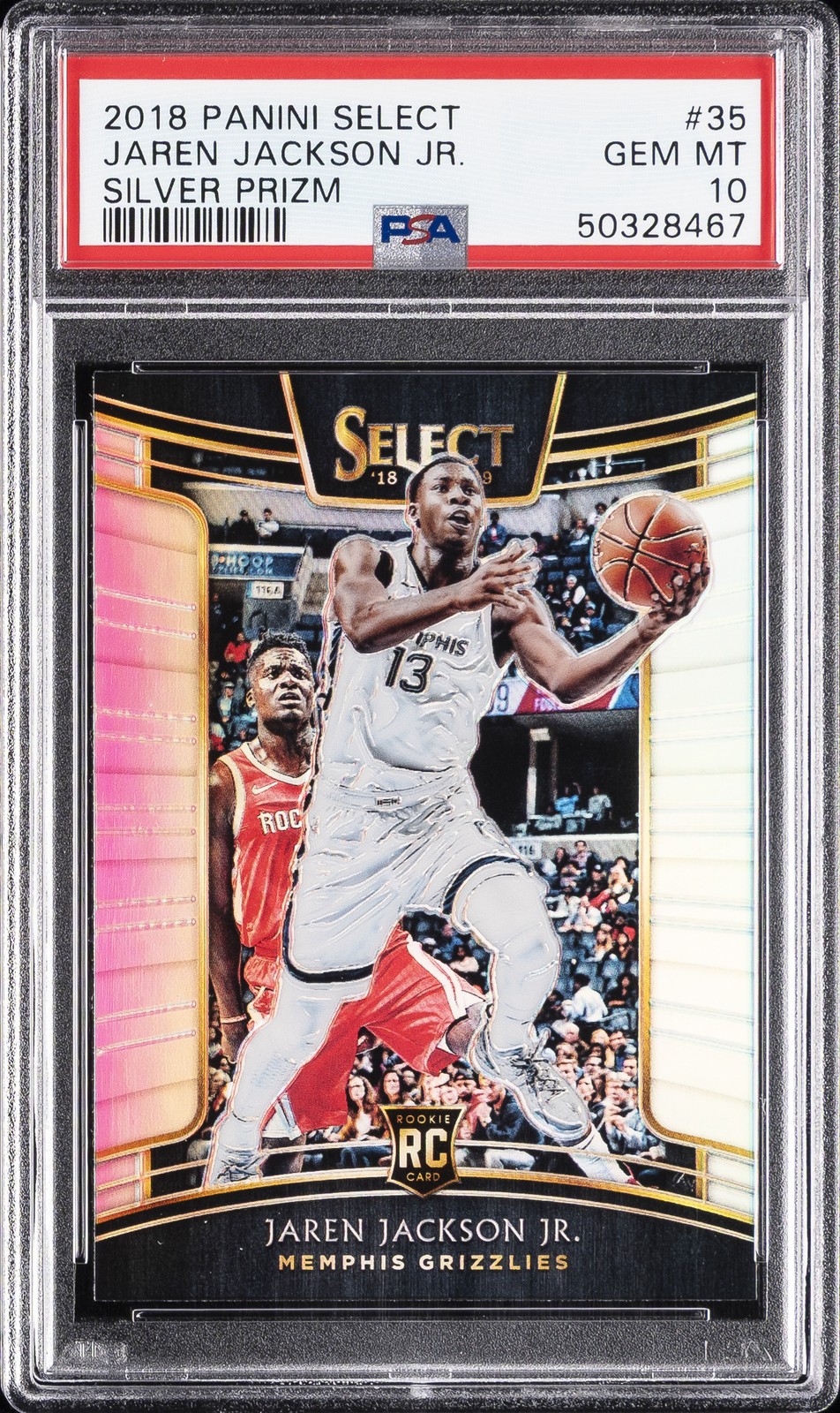 2018 Panini Select Silver Prizm #35 Jaren Jackson Jr. Rookie RC PSA 10