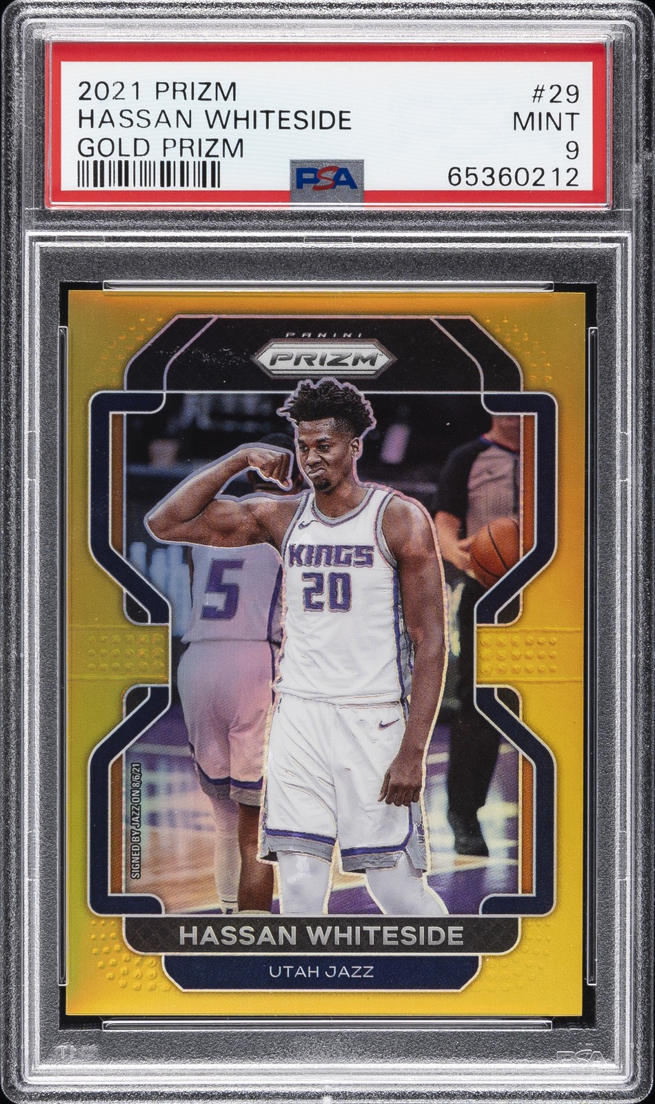2021 Panini Prizm Gold Prizm #29 Hassan Whiteside 3/10 PSA 9