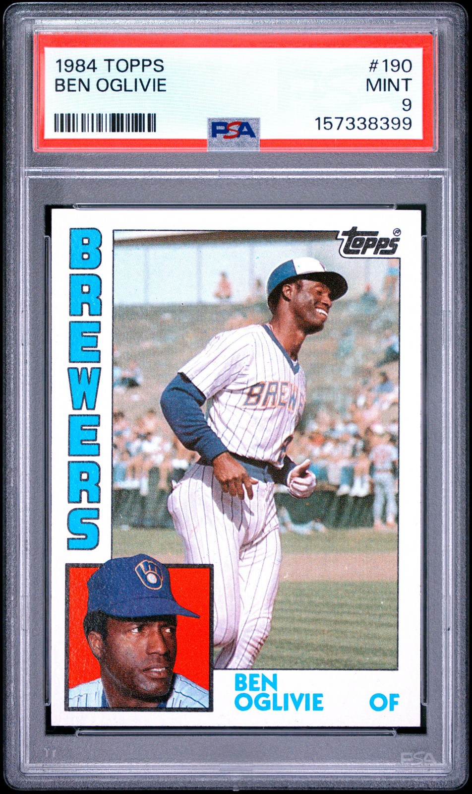 1984 Topps #190 Ben Oglivie PSA 9